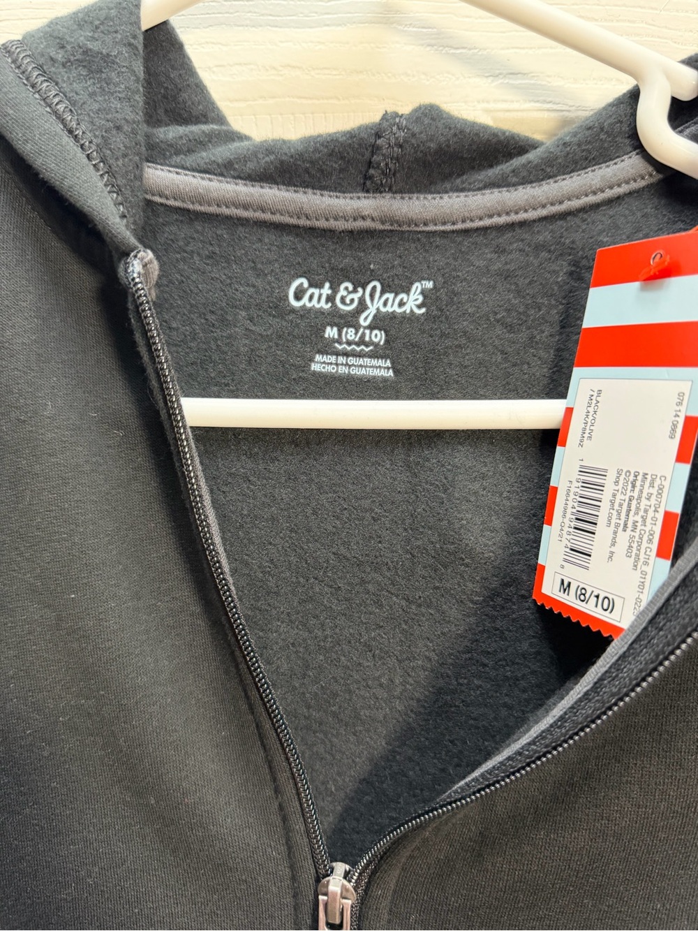 Two Cat & Jack Black Kids' Full-Zip Hoodies Jacket - Picture 2 of 6